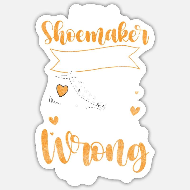 Shoemaker Profession - Sticker size S (10 x 10 cm) - white matte