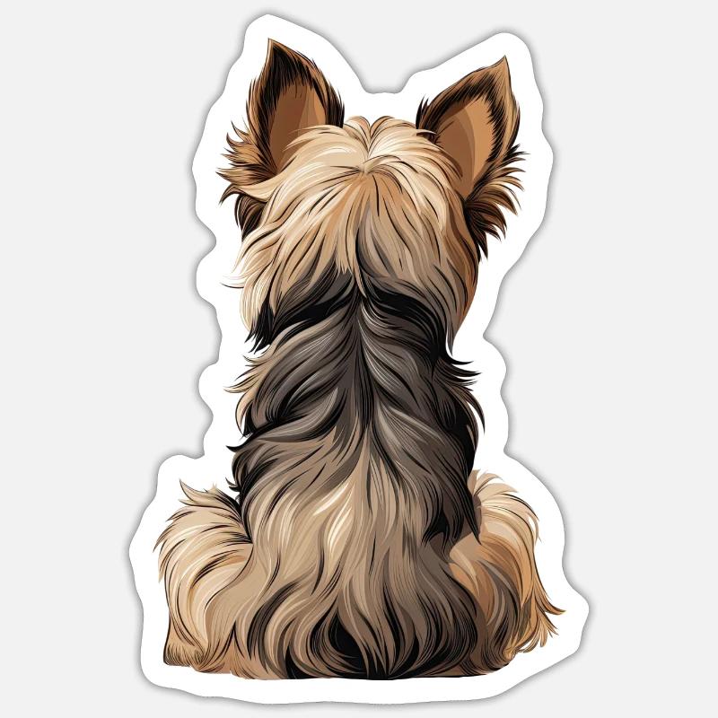 Yorkshire Terrier - Sticker size S (10 x 10 cm) - white matte
