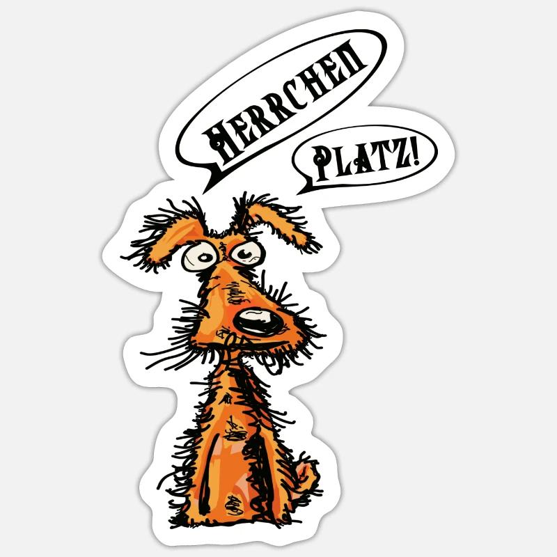 Master - Dog - Sticker size S (10 x 10 cm) - white matte