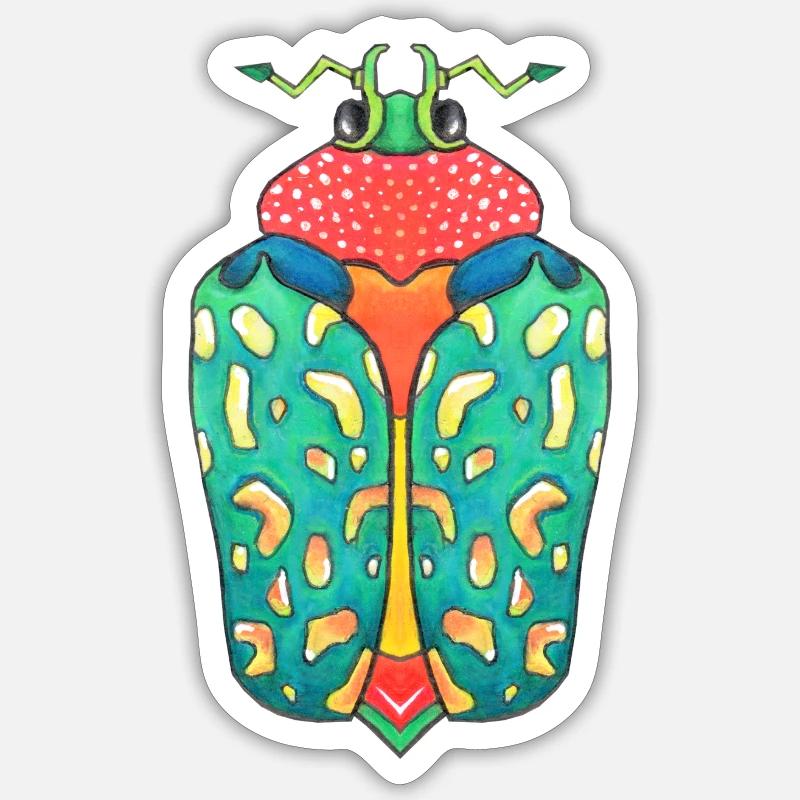 Edelsteinkäfer Sticker Größe S (10 x 10 cm)
