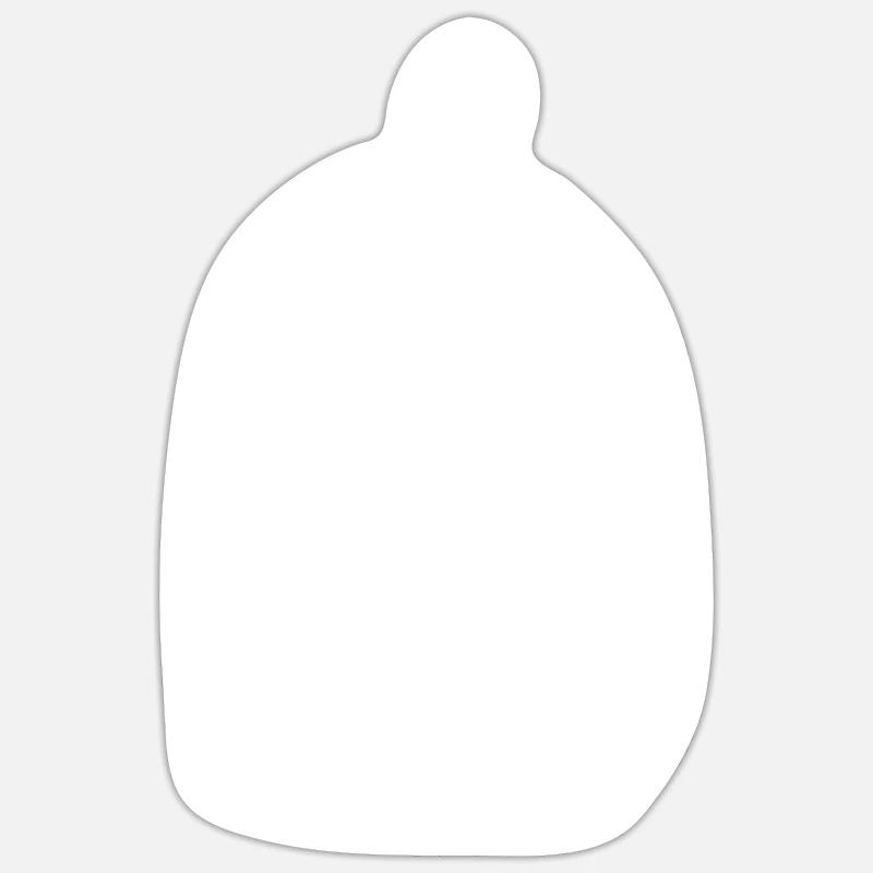 Rucksack Reise - Sticker Größe S (10 x 10 cm) - Mattweiß