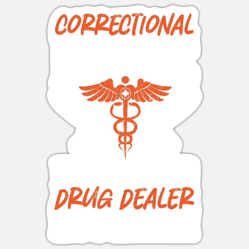 Pénitencier d’infirmières - Sticker taille S (10 x 10 cm) - blanc mat