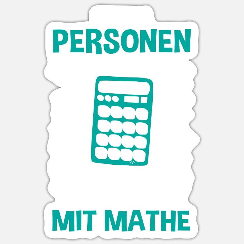 Math Math Teacher Calculator Sticker size S (10 x 10 cm)