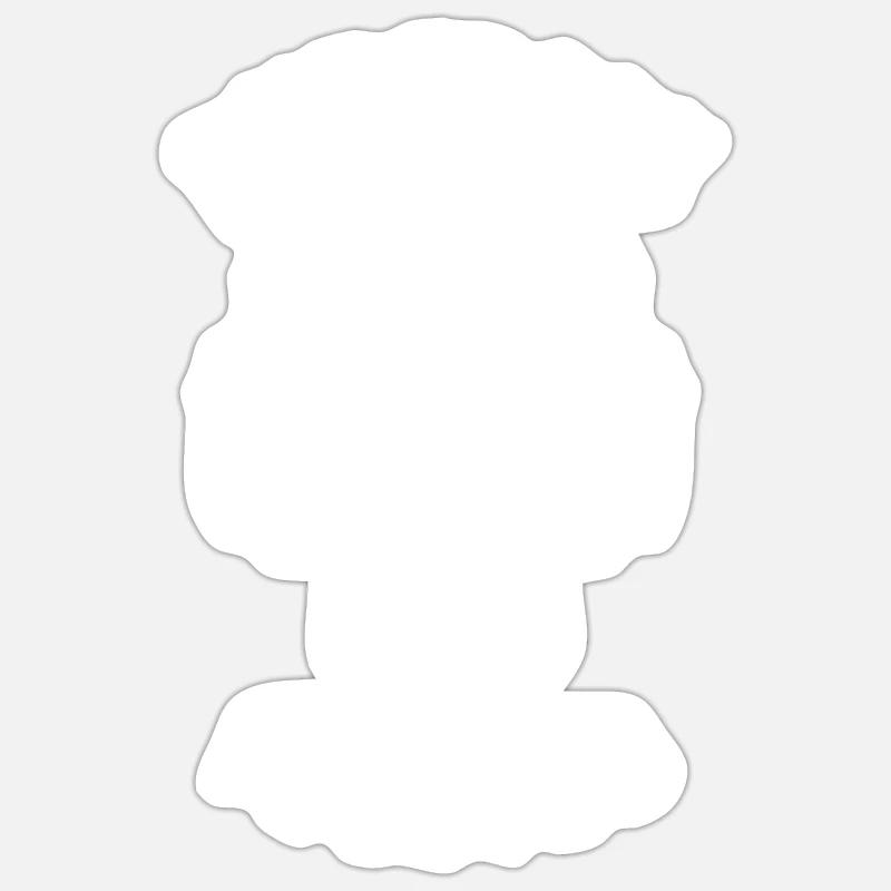 PUNK FOREVER - Sticker taille S (10 x 10 cm) - blanc mat