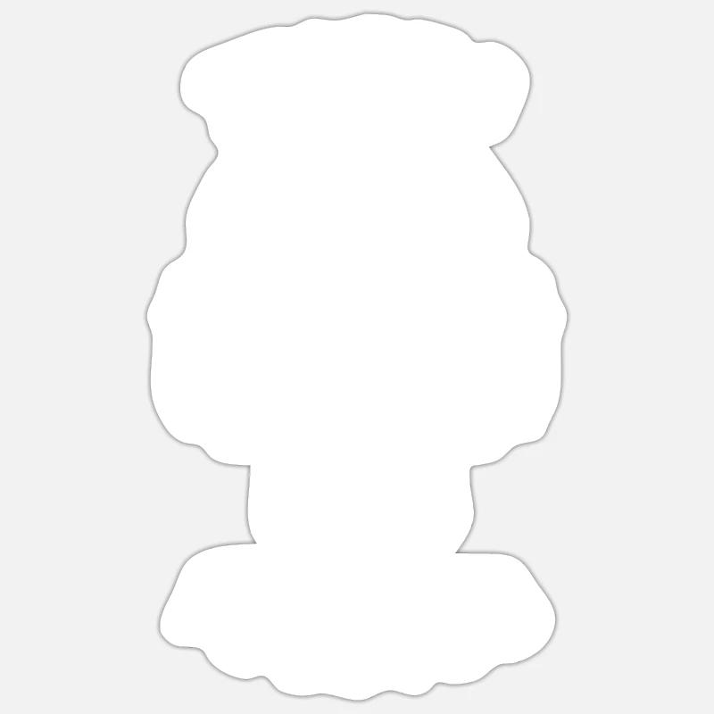 TECHNO FOREVER - Sticker size S (10 x 10 cm) - white matte
