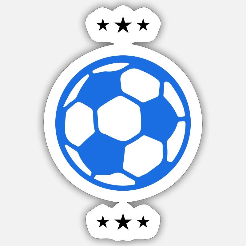 fussball Sticker Größe S (10 x 10 cm)