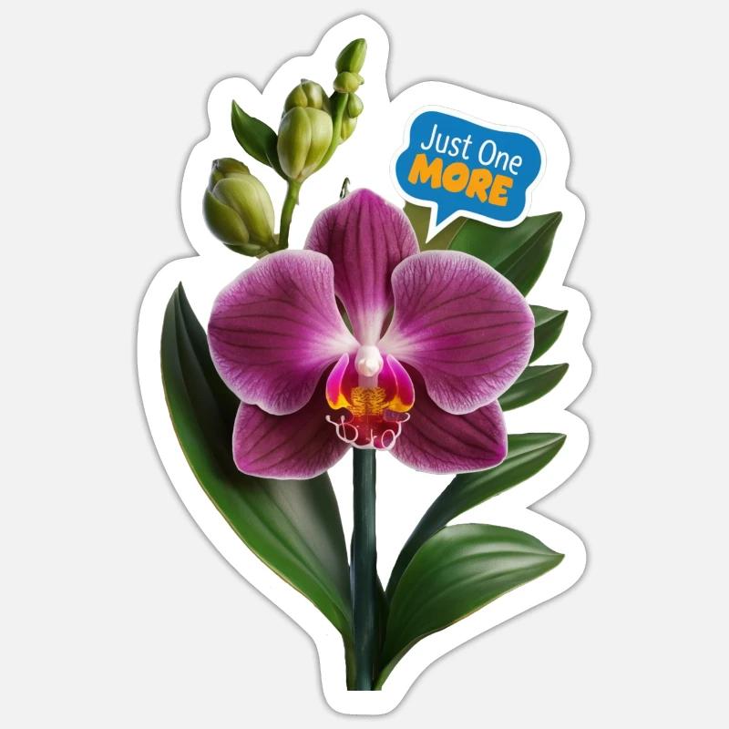 Nur noch eine Orchidee Sticker Größe S (10 x 10 cm)