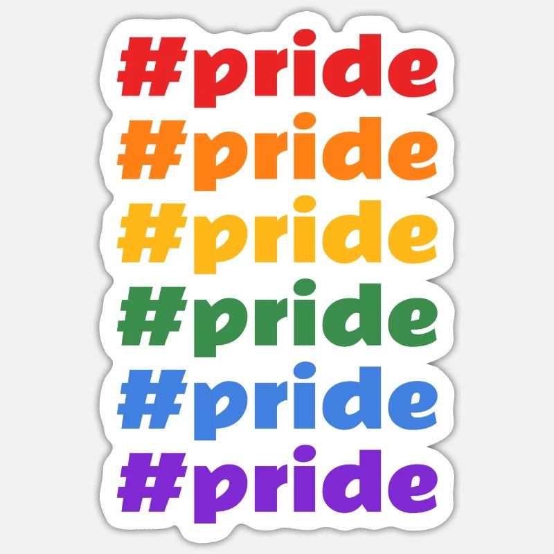 #pride Sticker Größe S (10 x 10 cm)
