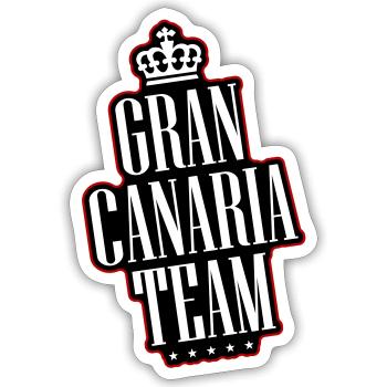 Gran Canaria Team - Sticker size S (10 x 10 cm) - white matte - Front