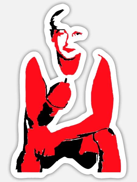  - Sticker taille S (10 x 10 cm) - blanc mat