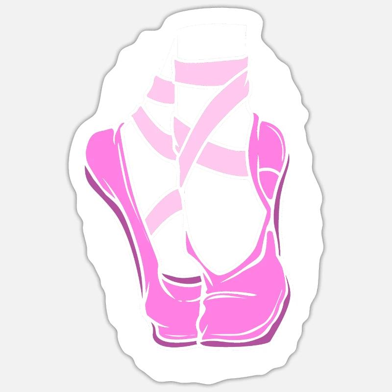 Ballet Ballet Dancer - Sticker size S (10 x 10 cm) - white matte