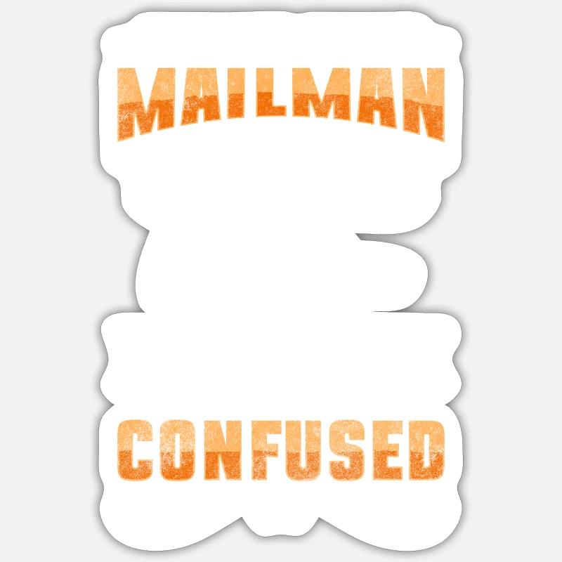 Postman Parcel Work Messenger - Sticker size S (10 x 10 cm) - white matte