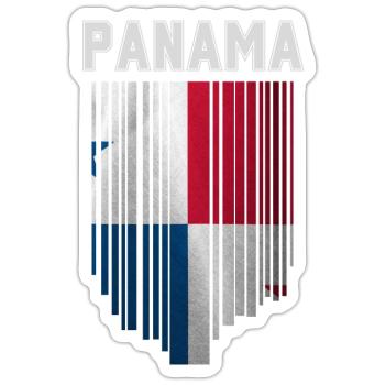Panamaische Flagge, panamaischer Stolz - Sticker Größe S (10 x 10 cm) - Mattweiß - Vorne