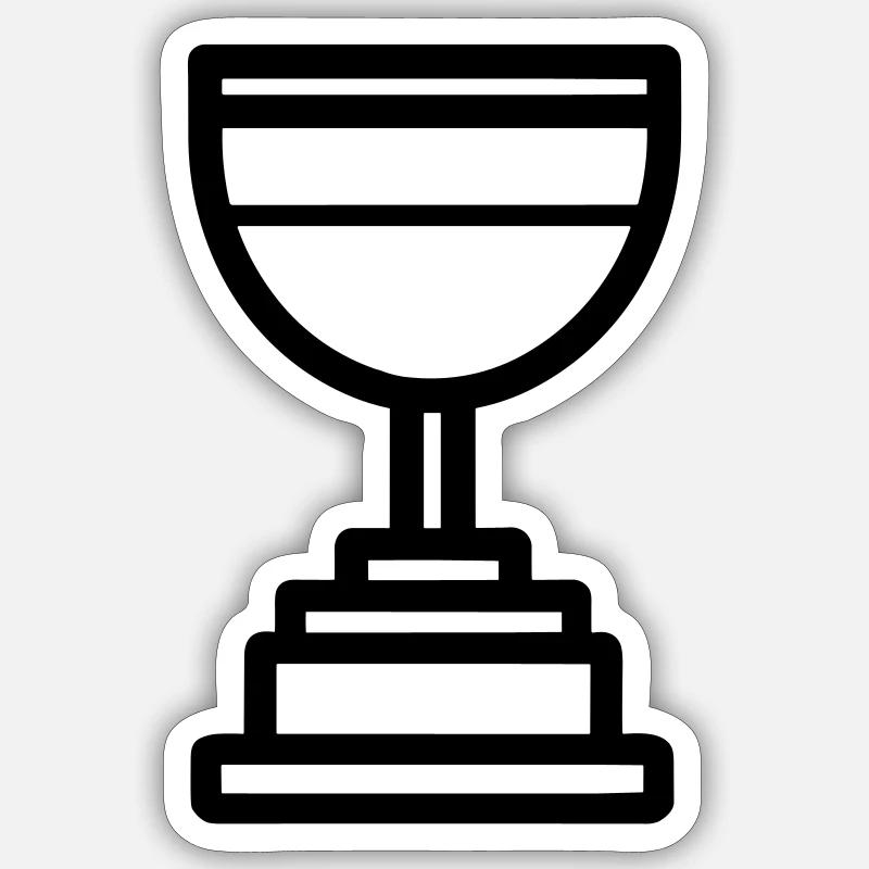 Trophäe Sticker Größe S (10 x 10 cm)
