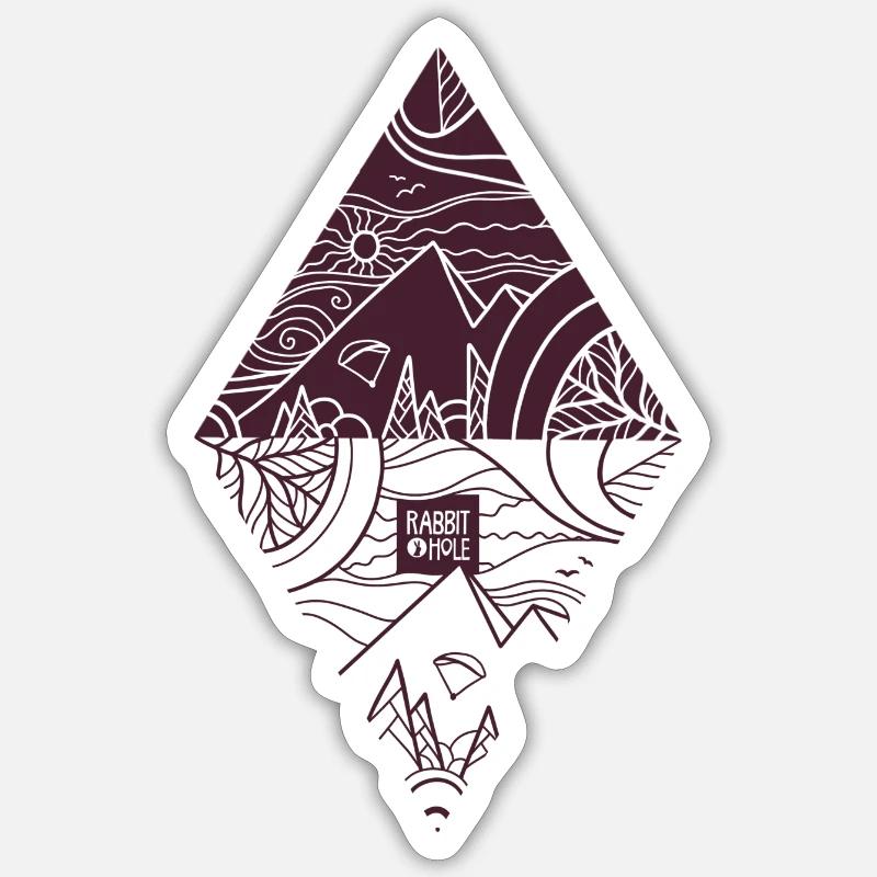 Triangulation Sticker Größe S (10 x 10 cm)