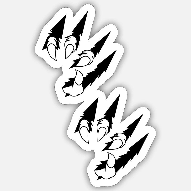 Animal Claws Sticker size S (10 x 10 cm)