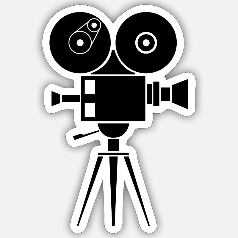 camera - Sticker size S (10 x 10 cm) - white matte
