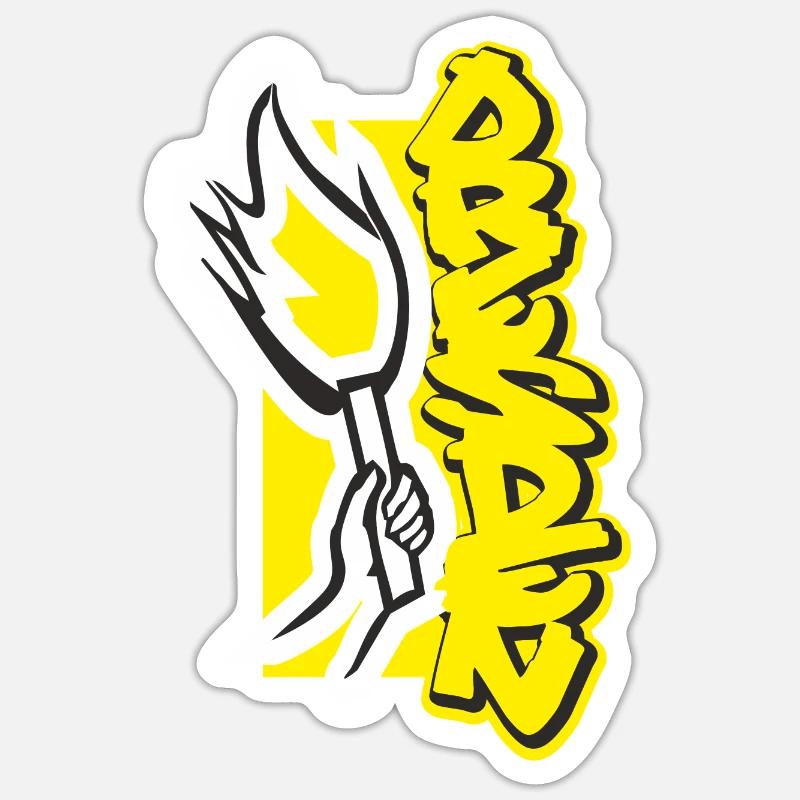 Dresden - Sticker Größe S (10 x 10 cm) - Mattweiß