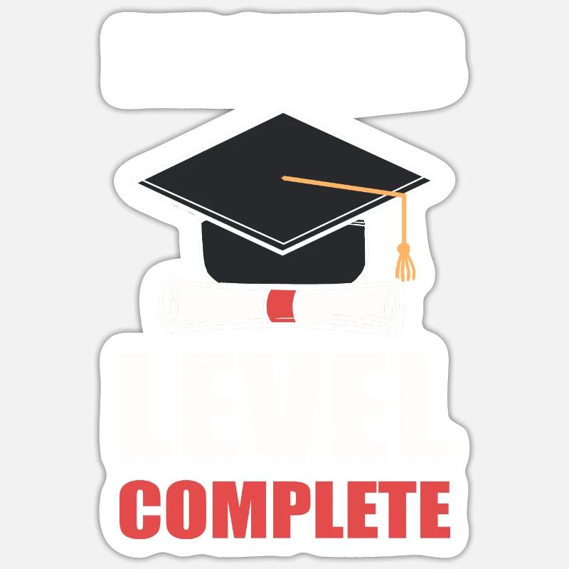 Master Studium Abschlussfeier Sticker Größe S (10 x 10 cm)