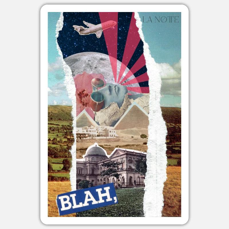 Creative Collage - Multicolored Art Sticker size S (10 x 10 cm)