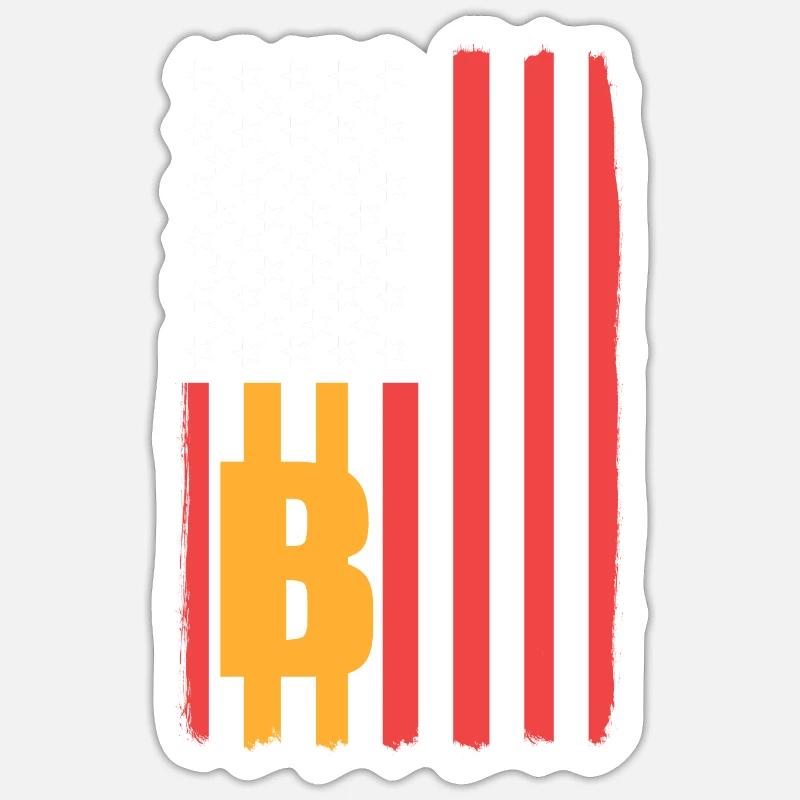 Bitcoin - Sticker size S (10 x 10 cm) - white matte