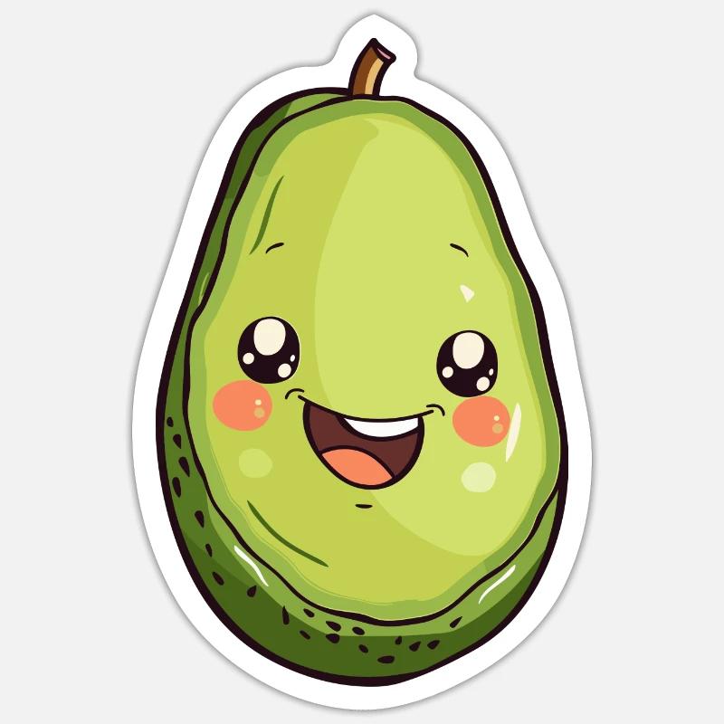 Avocado Environment Sticker size S (10 x 10 cm)