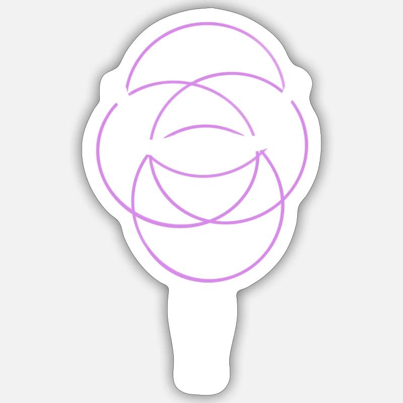 Hulahoop Silhouette Sticker Größe S (10 x 10 cm)