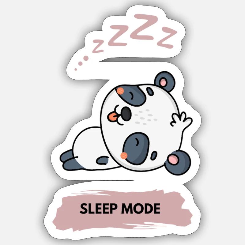 Sleep Panda Sticker Größe S (10 x 10 cm)