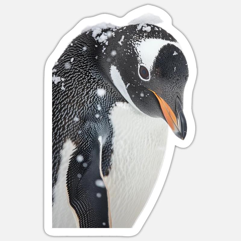 Penguin - Sticker size S (10 x 10 cm) - white matte
