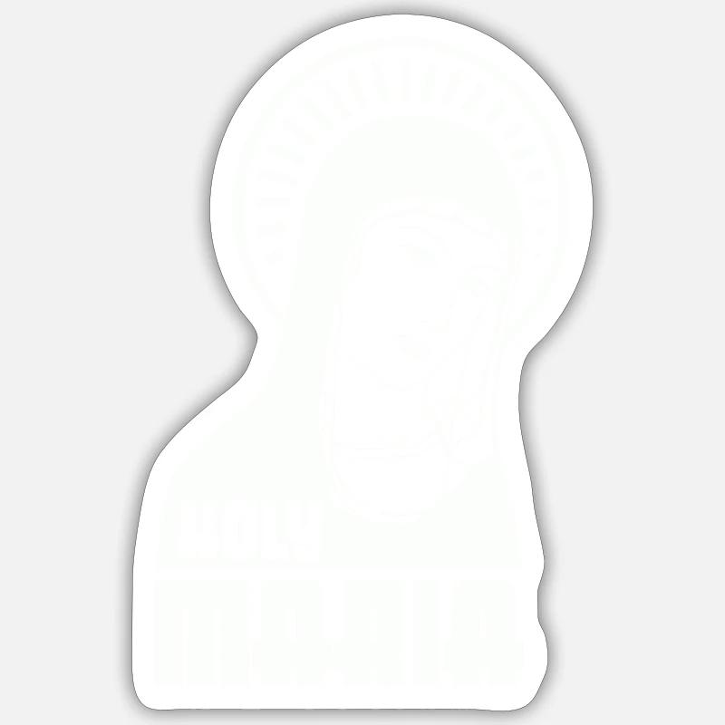 Holy Mary - Sticker size S (10 x 10 cm) - white matte