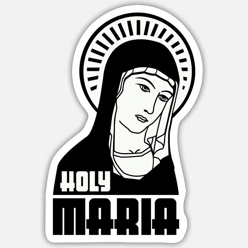 Sainte Marie Sticker taille S (10 x 10 cm)