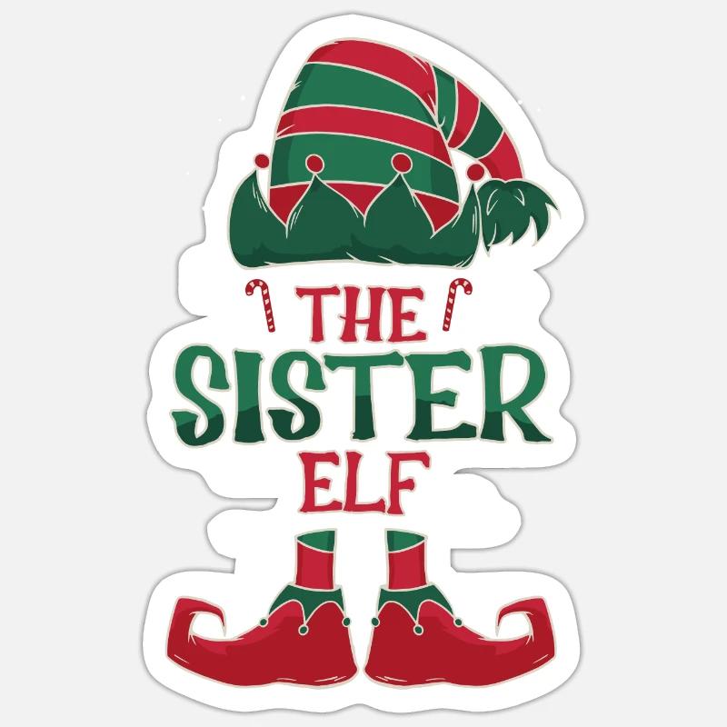Die Schwester Elfe Sticker Größe S (10 x 10 cm)