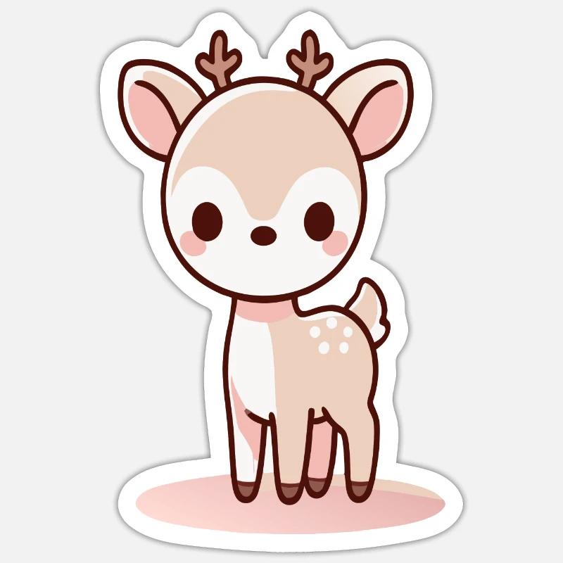 Roe deer Sticker size S (10 x 10 cm)