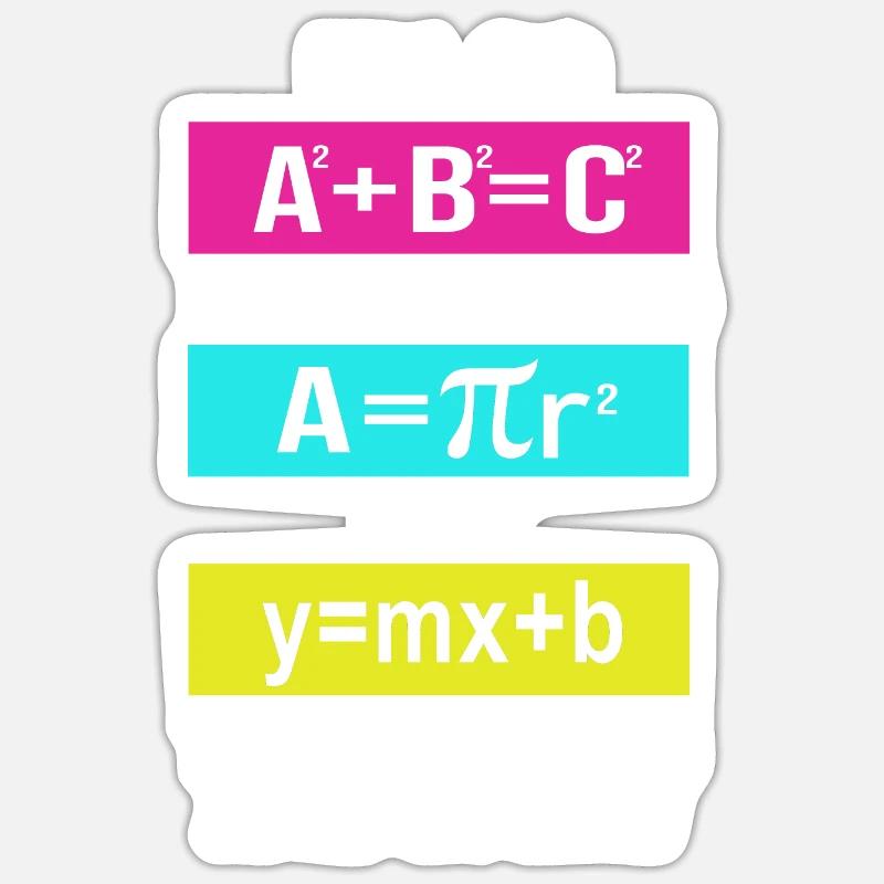 Mathematics - Sticker size S (10 x 10 cm) - white matte