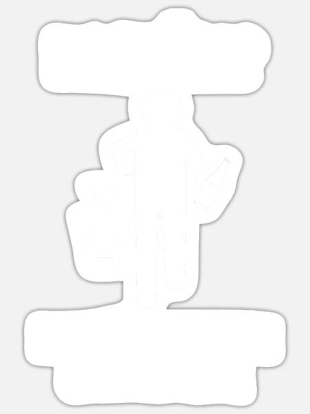 Jecken Fasching Karneval - Sticker Größe S (10 x 10 cm) - Mattweiß