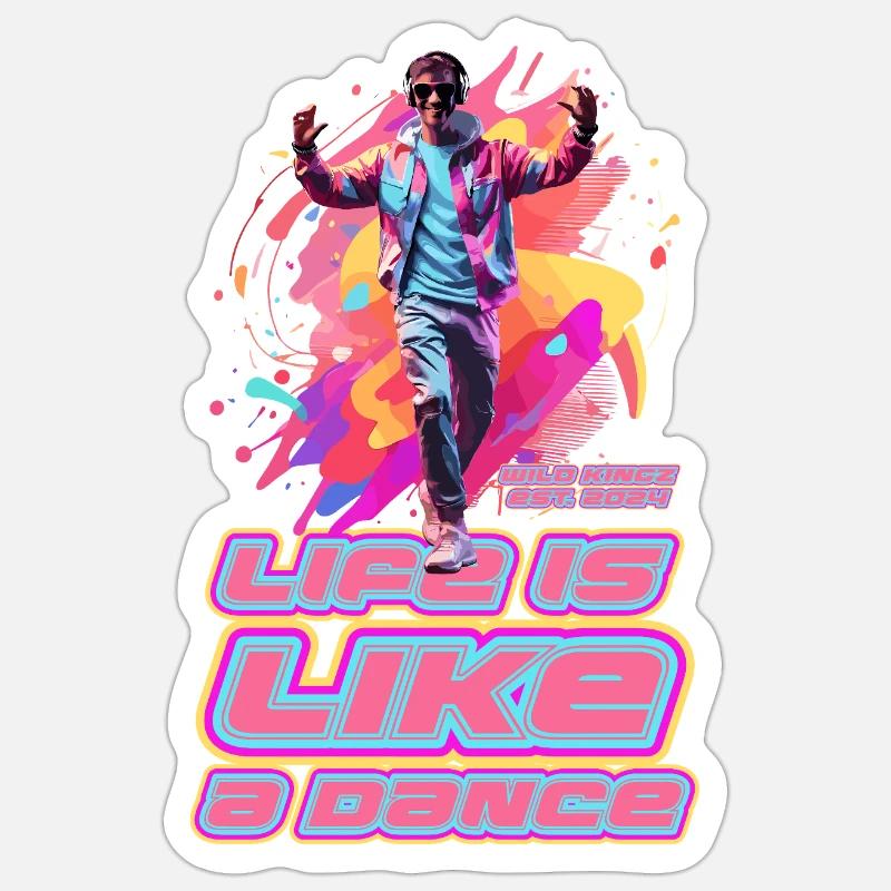 Danser Sticker taille S (10 x 10 cm)