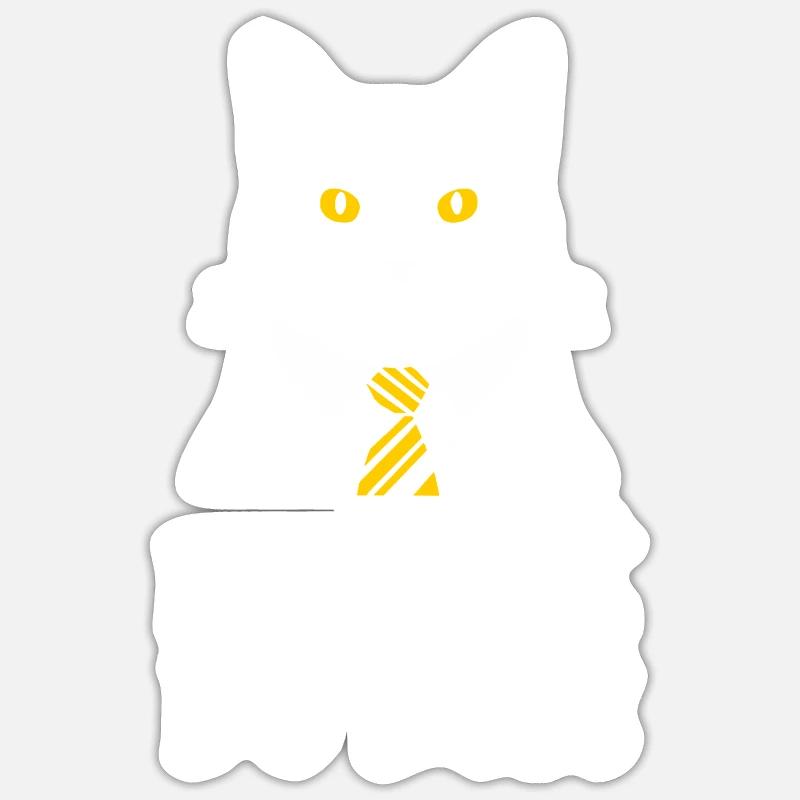 employé du mois - Sticker taille S (10 x 10 cm) - blanc mat