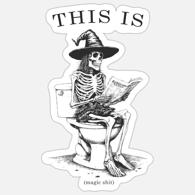 C’est magique §$'* - Sticker taille S (10 x 10 cm) - blanc mat