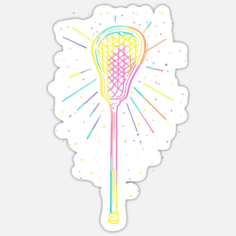 Bâtons de crosse - Sticker taille S (10 x 10 cm) - blanc mat