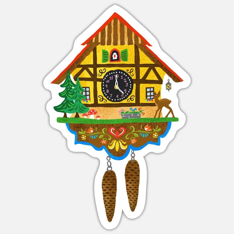 Coucou - Sticker taille S (10 x 10 cm) - blanc mat