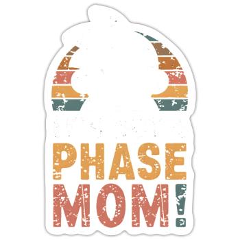 Ce n’est pas une phase maman ! Emo Goth Alternative - Sticker taille S (10 x 10 cm) - blanc mat - Devant