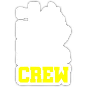 Grill Crew - Sticker size S (10 x 10 cm) - white matte - Front