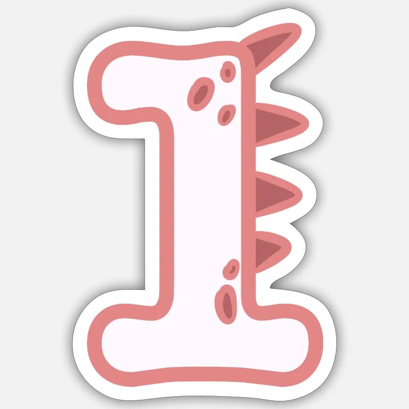 Numéro 1 - Sticker taille S (10 x 10 cm) - blanc mat