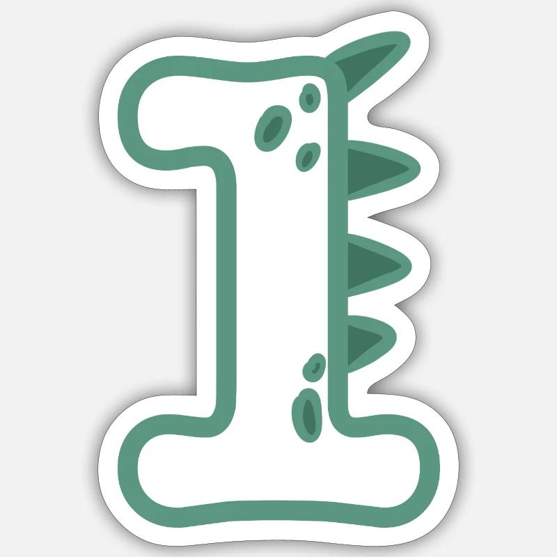 Numéro 1 - Sticker taille S (10 x 10 cm) - blanc mat