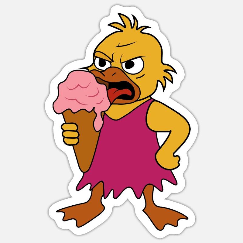 Mauvais - Sticker taille S (10 x 10 cm) - blanc mat