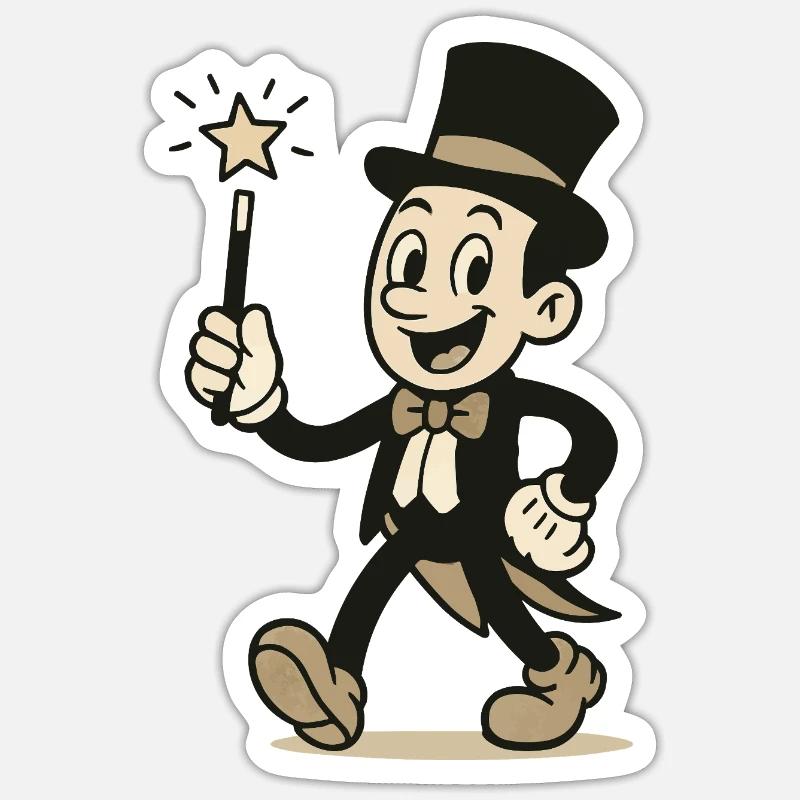 Wizard Comic - Sticker size S (10 x 10 cm) - white matte