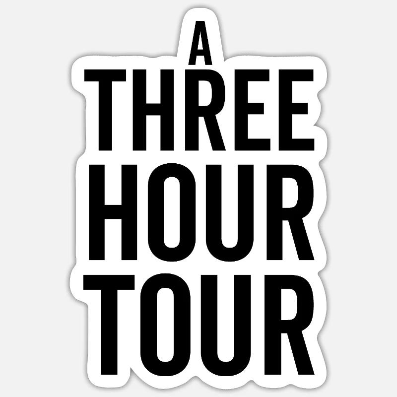 A Three Hour Tour - Sticker size S (10 x 10 cm) - white matte