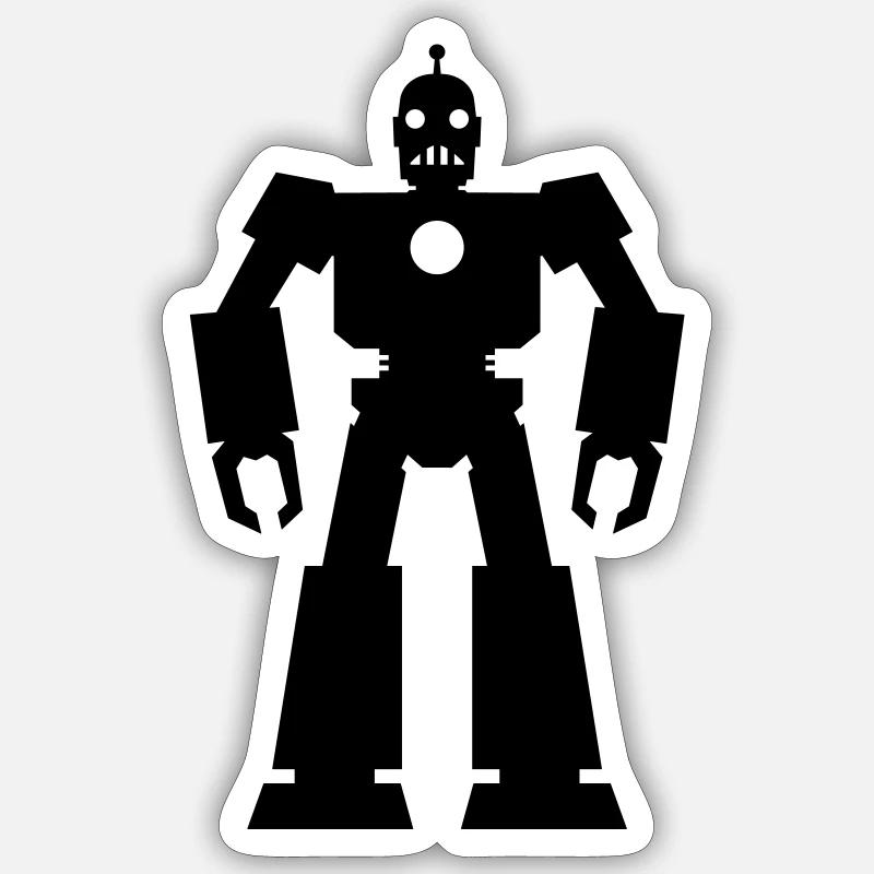Robots – AI Technology Sci-Fi Nerd Design Sticker size S (10 x 10 cm)
