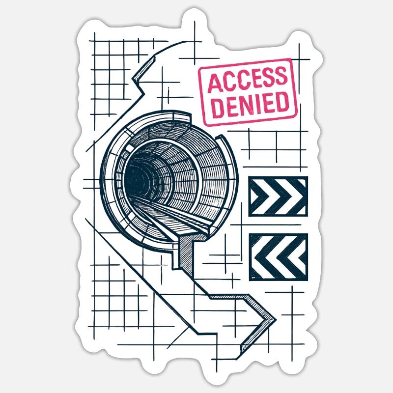 No Access - Underground Sticker size S (10 x 10 cm)