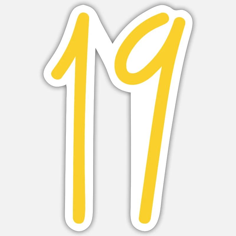 19 - Sticker taille S (10 x 10 cm) - blanc mat